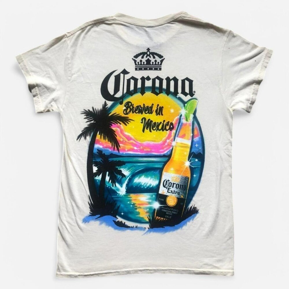 Corona Beach Spray Paint T-Shirt